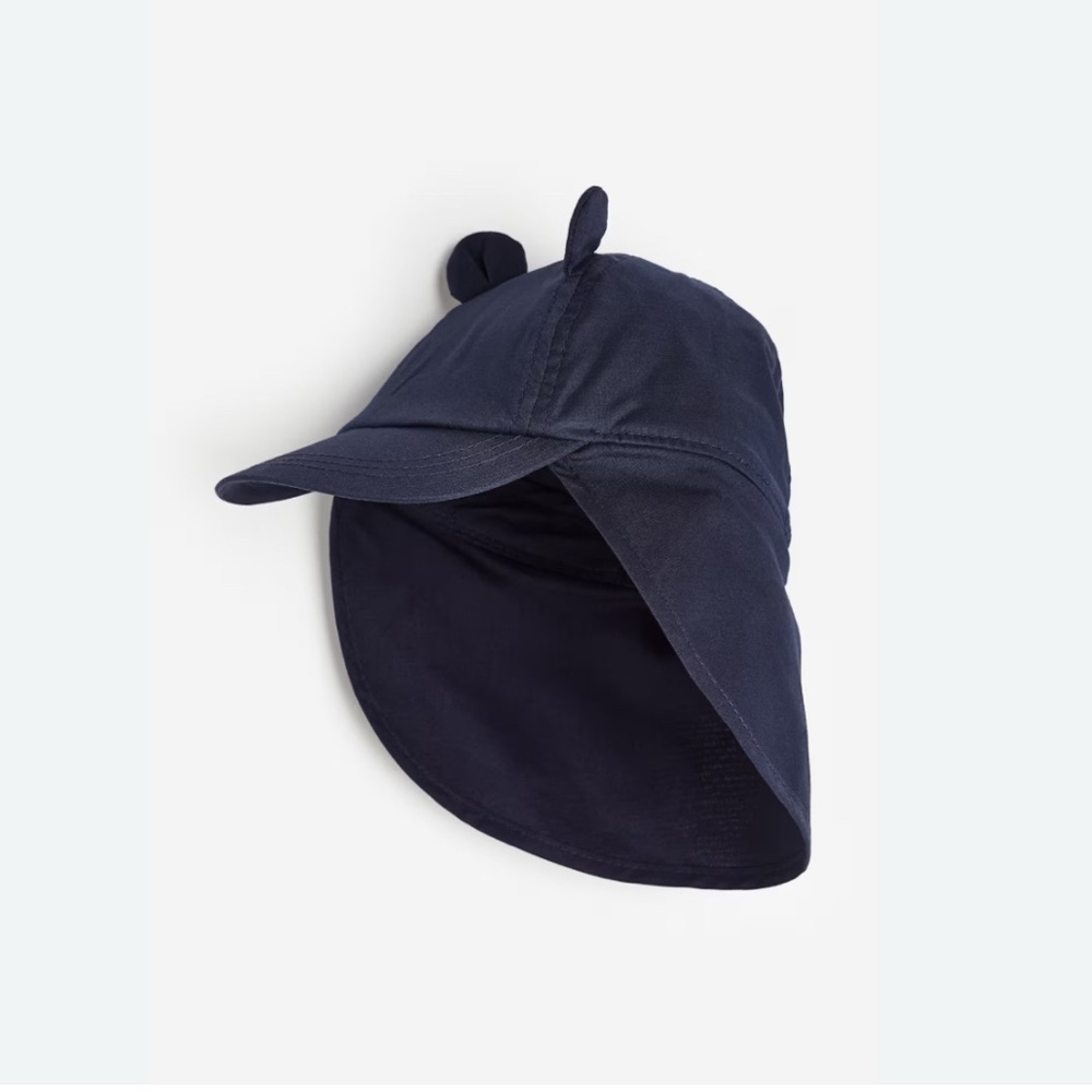 Navy Kids cotton Sun Hat w ears H&M
